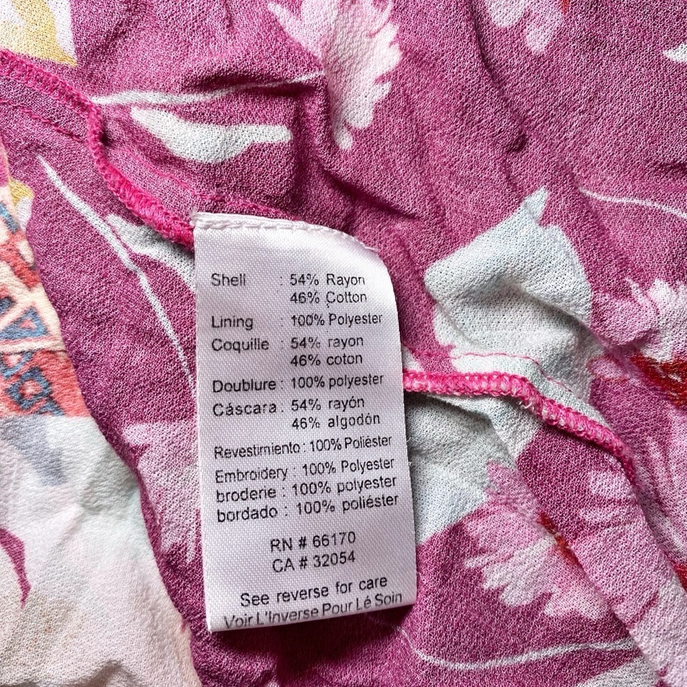 Vineet Bahl Vibrant Floral Sleeveless Blouse - Pink Multicolor - Picture 10 of 15